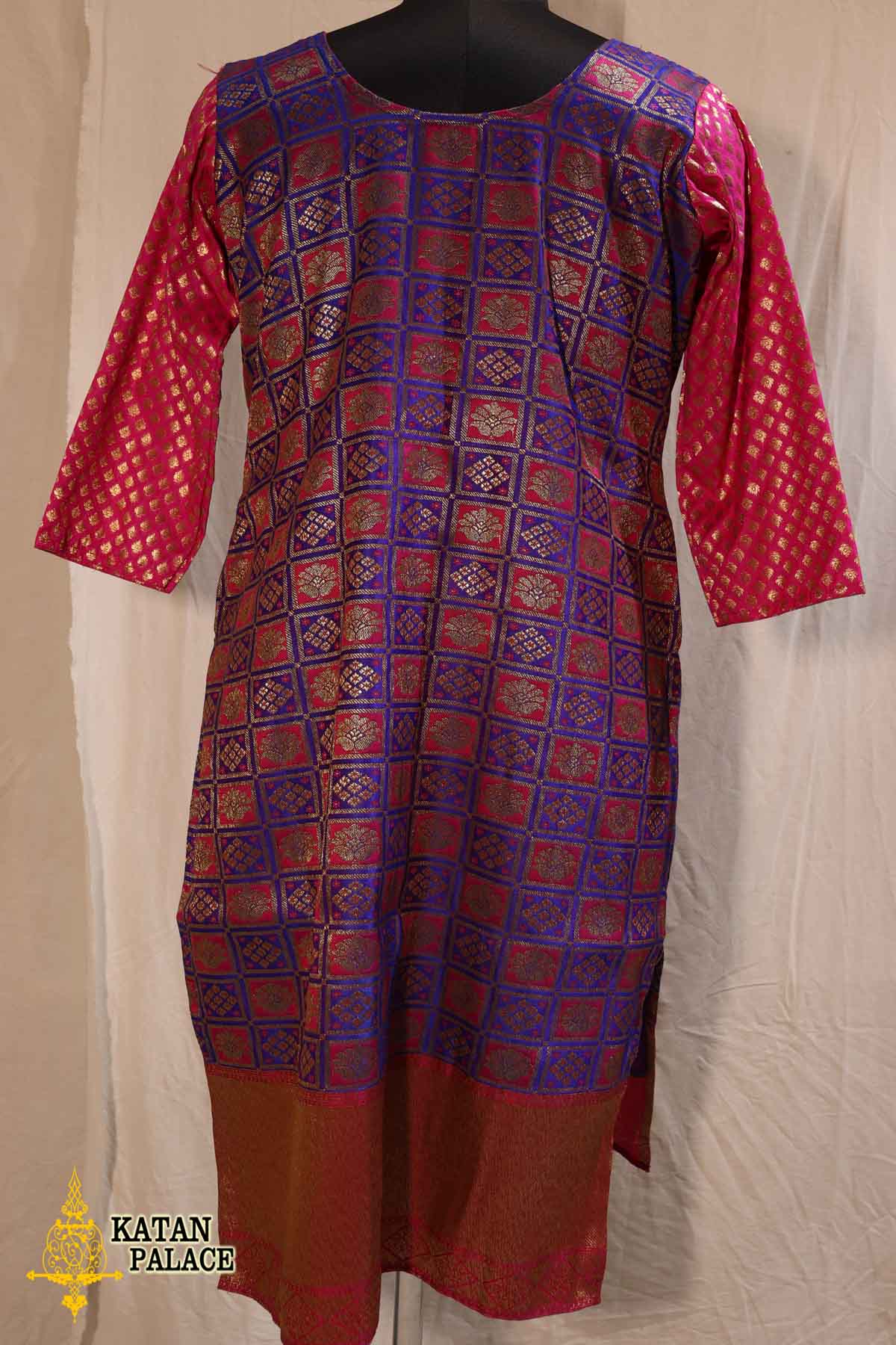 Kashifa Collection Handmade Lucknow Georgette Chikankari Kurti | Hand  Embroidered Handcrafted Women Kurta | Indian Ethnic Wear - Red