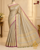 Banarasi Pure Handloom Tissue Silk Saree – Shahi Noor Gold Zari Weave