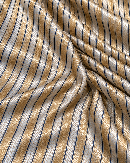 Banarasi Pure Handloom Tissue Silk Saree – Shahi Noor Gold Zari Weave