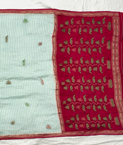Triveni Butidar Jamdani – Viscose Pure Crepe Silk Saree