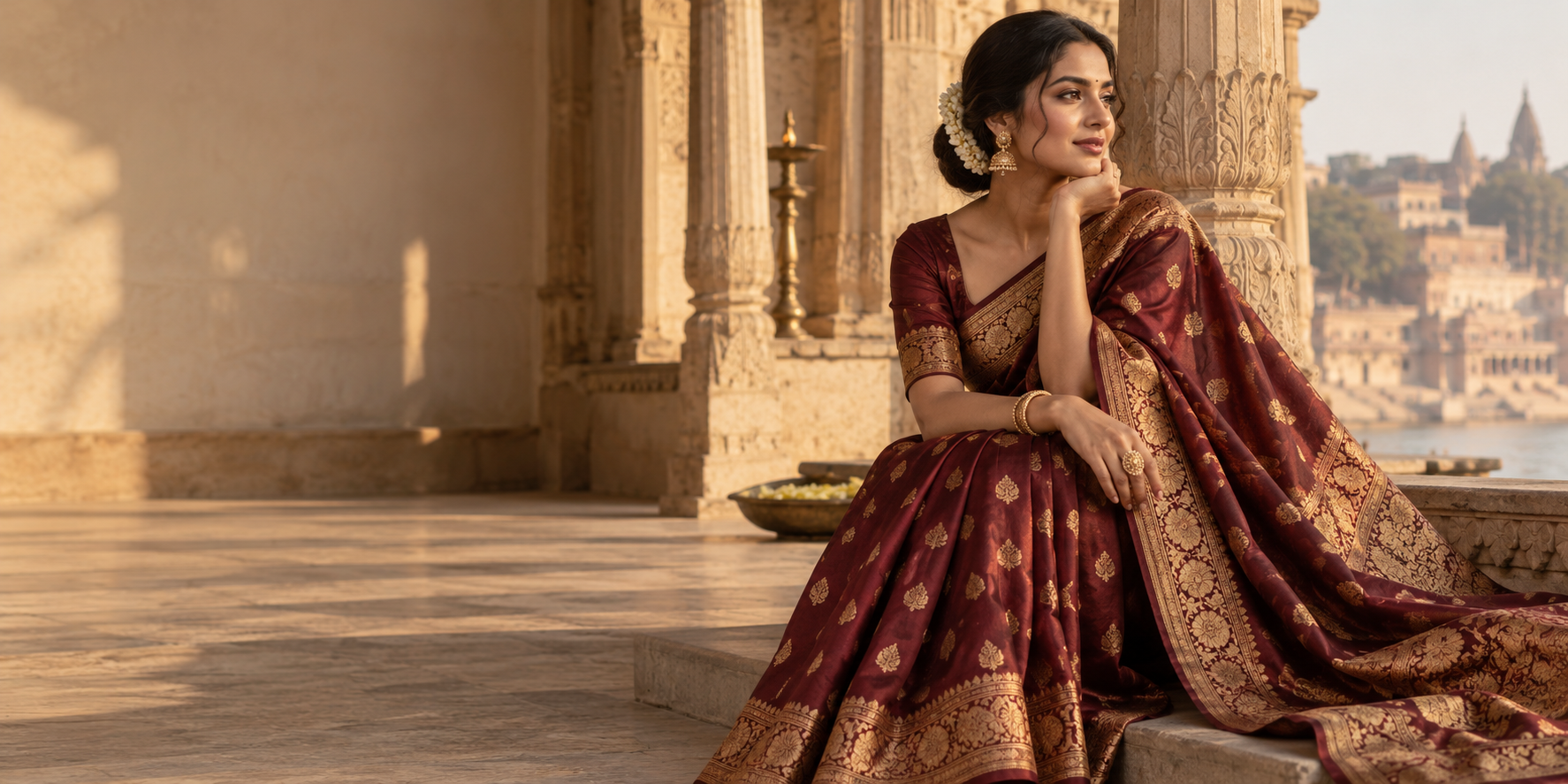 Sarees with a story campaign visual